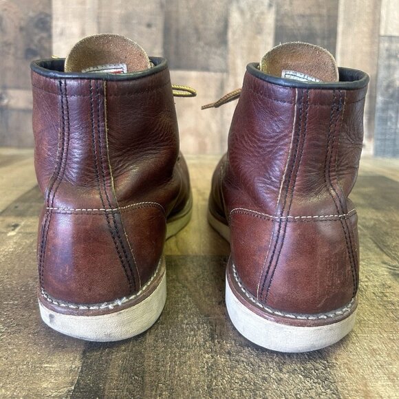 Red Wing 8138 Heritage Briar Slick Moc Toe Work Boots Mens 8 D - Picture 7 of 12